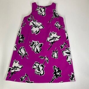 Lauren Dress Floral Print Sleeveless Casual Summer Dress‎ Purple Size 12